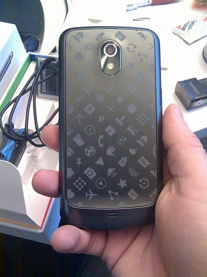 Screen Shot 2011 12 19 at 10.50.42 Google gives out customised Galaxy Nexus handsets to employees for Christmas