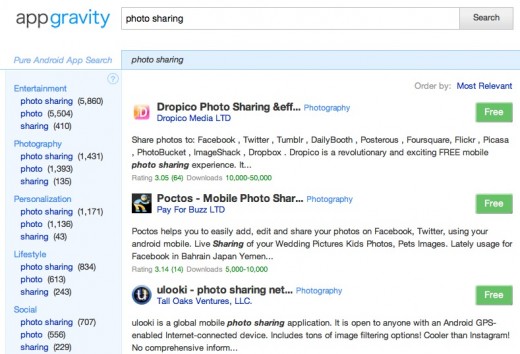 Screen Shot 2012 01 01 at 11.37.12 520x354 Appgravity is like a better Google Search for Android apps
