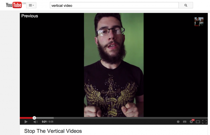 Vertical videos