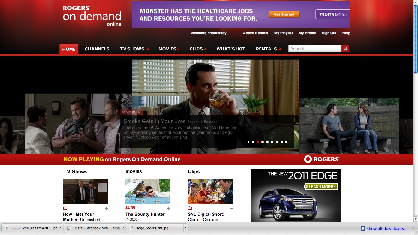 Rogers Launches On Demand TV and Movie Rentals
