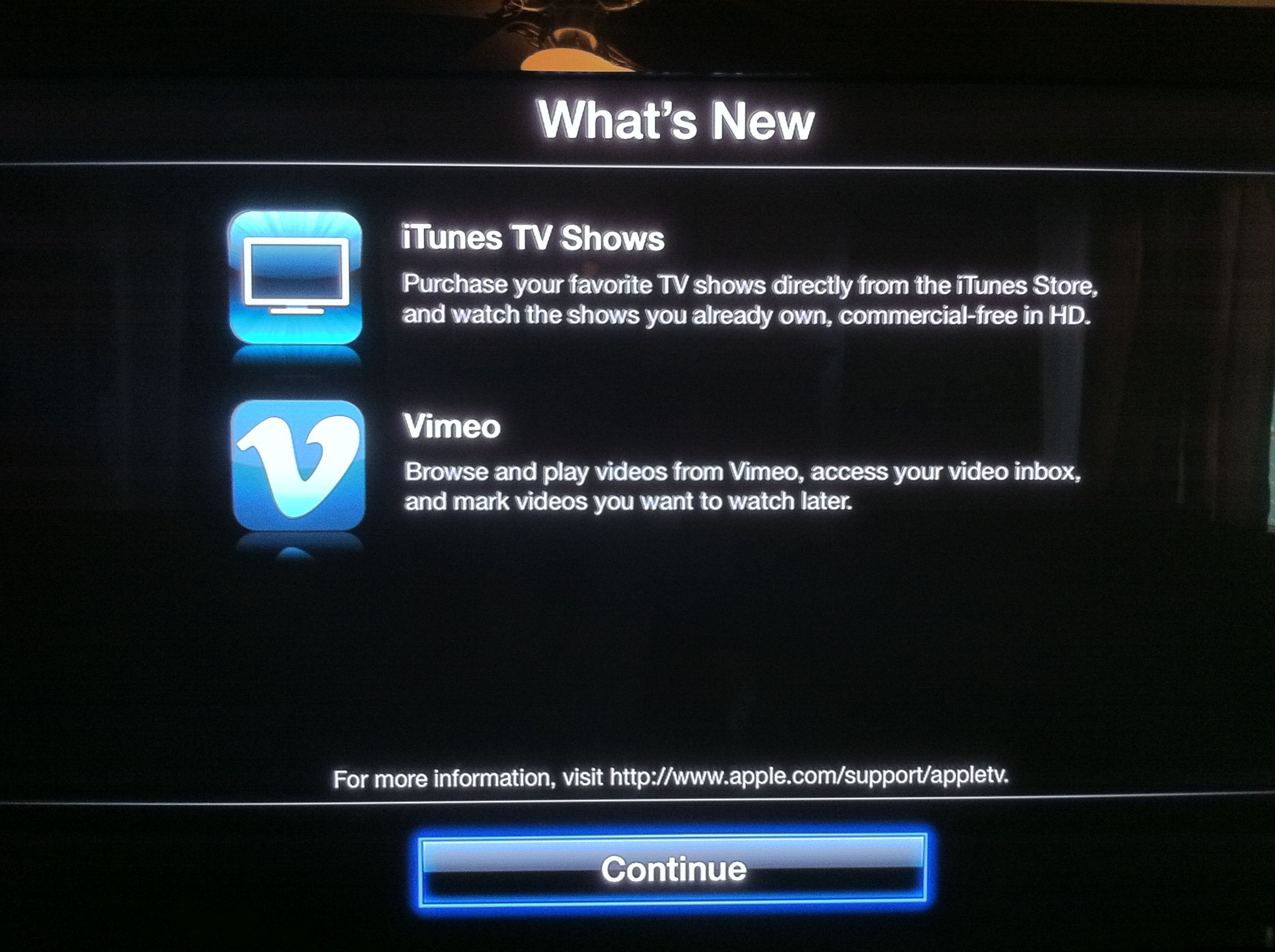 Apple TV iOS 4.3 streams TV shows from iCloud and Vimeo support - TNW Apple