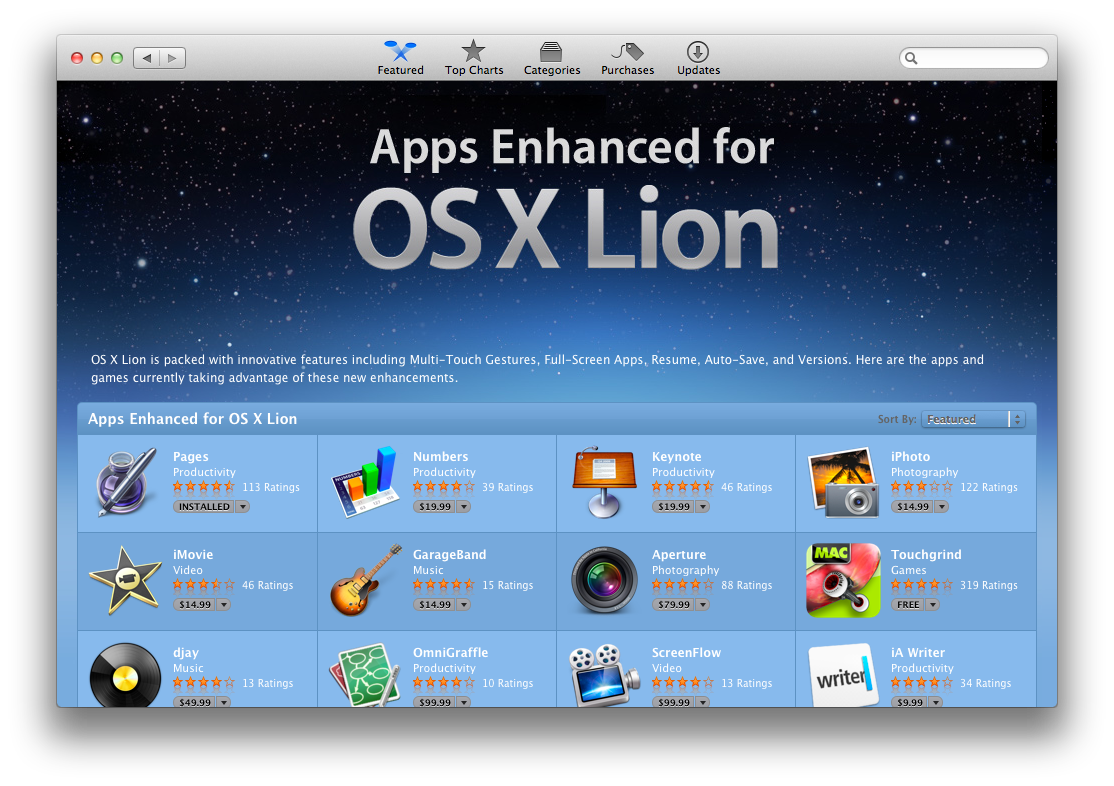 App store os x lion