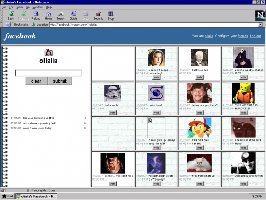 facebook 05 520x390 Check out how Facebook, Google+ and YouTube would have looked & worked in 1997