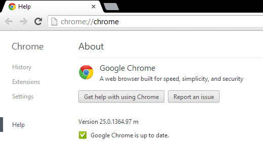 google chrome 25.0