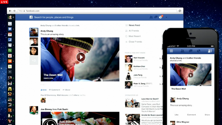 Screen Shot 2013 03 07 at 1.11.10 PM1 730x412 Facebook introduces new News Feed with larger images, choice of feeds and consistent mobile design