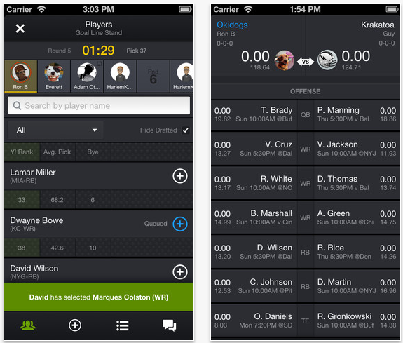 Screen Shot 2013 07 25 at 10.39.36 AM Yahoo bundles up its fantasy games into a new Fantasy Sports app for Android and iOS