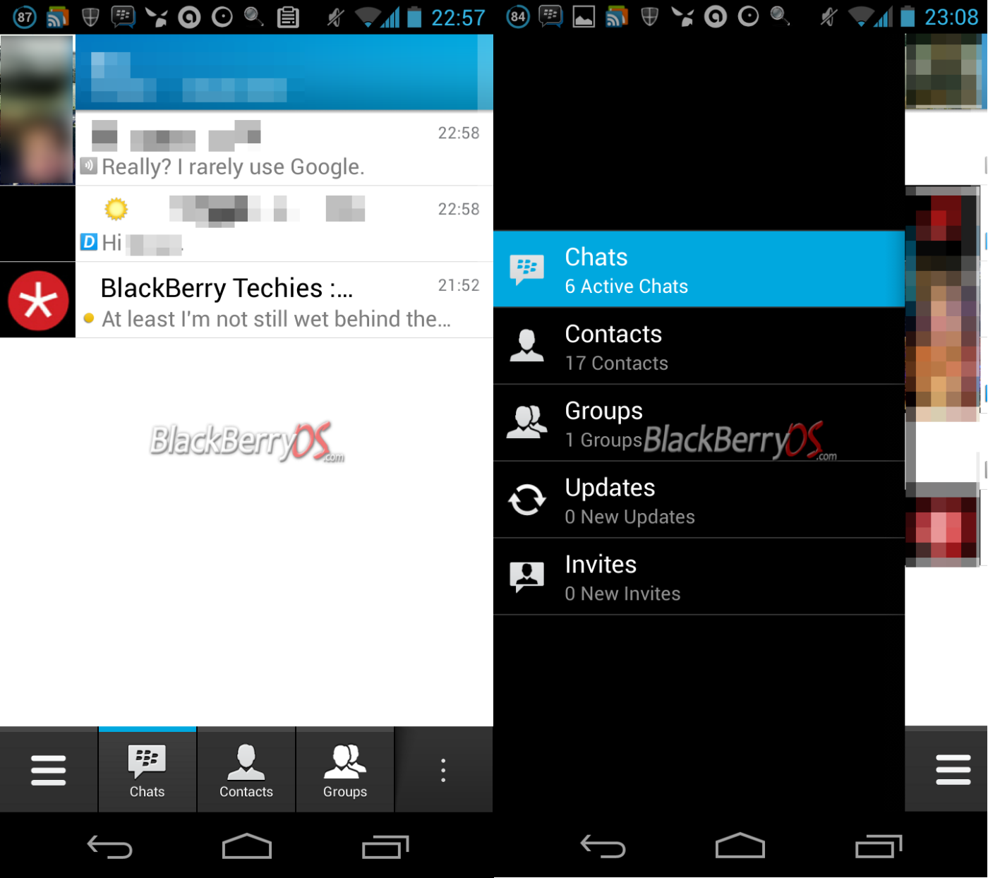 How do you download BlackBerry Messenger for a Samsung phone?