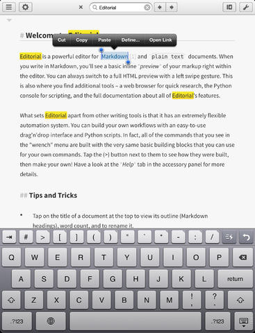 best novel writing app for ipad