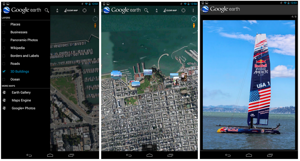 Google Earth for Android App Now Shows Geotagged Google+ Photos -  Androidability