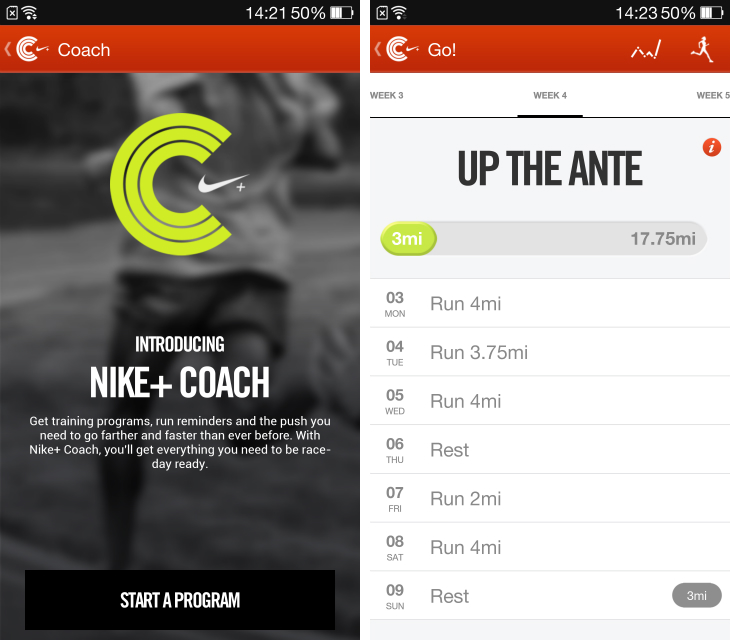 Nike+ Running for Android Offers 'Coach' Training Programs