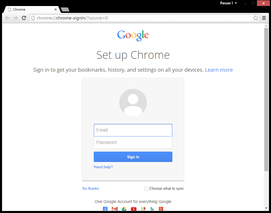 Chrome account owner